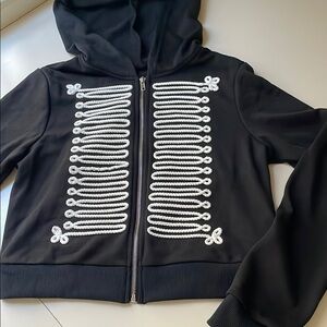Black Military Style Hoodie